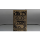 Fulton Plaid (Bourbon Brown) Playing Cards by Dan and Dave