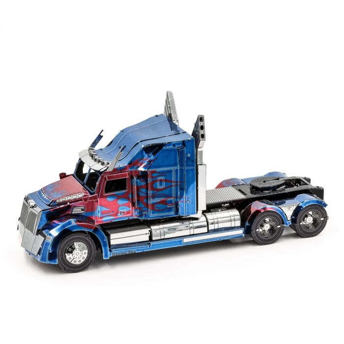 Transformers Optimus Prime Western Star 5700 Truck Laser Cut Colored Steel Model 