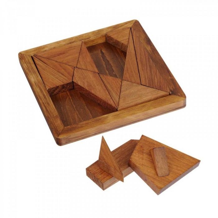 Professor Puzzle Great Minds Wooden Puzzle Archimedes Tangram Puzzle 